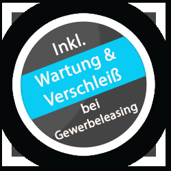 Inkl. Wartung und Verschleiss bei Gewerbeleasing - Gilt nur für Gewerbeleasing